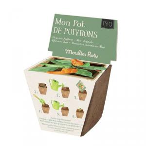 Pot de graines poivron Le jardin du Moulin - Moulin Roty - 712154