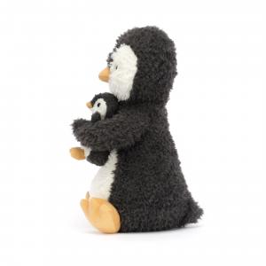 Huddles Penguin - Dimensions : l : 14 cm  x h : 24 cm - Jellycat - HUD2PN