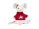Peluche Merry Mouse Jumper - Dimensions : L : 7 cm x  l : 9 cm x  h : 18 cm