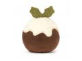 Festive Folly Christmas Pudding - Dimensions : L : 6 cm x  l : 8 cm x  h : 10 cm - Jellycat - FF3CP
