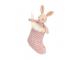 Peluche Shimmer Stocking Bunny - Dimensions : l : 9 cm  x h : 20 cm
