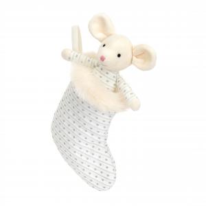 Shimmer Stocking Mouse - Dimensions : l : 9 cm  x h : 20 cm - Jellycat - SHIM4SM