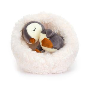 Hibernating Penguin - Dimensions : L : 9 cm x  l : 13 cm x  h : 13 cm - Jellycat - HIB3P