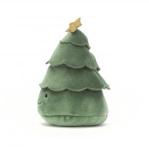 Festive Folly Christmas Tree - Dimensions : L : 7 cm x  l : 7 cm x  h : 10 cm - Jellycat - FF3CT