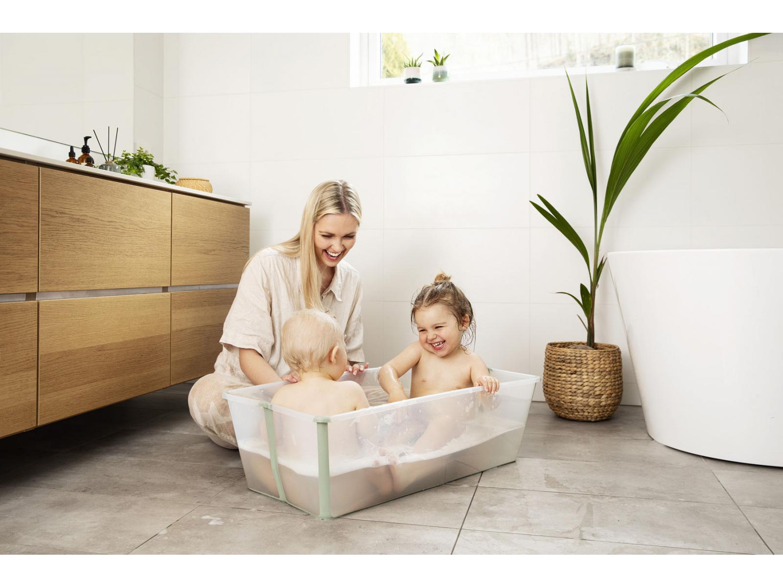 Stokke - Baignoire pliante Flexi Bath® XL grande taille transparent vert  (Transparent Green)