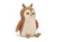 Peluche Oakley Owl (brown) - L: 10 cm x l: 12 cm x h: 22 cm