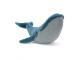 Peluche Gilbert the Great Blue Whale - L: 19 cm x l: 55 cm x h: 17 cm