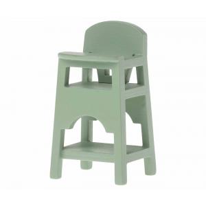 Chaise haute, Souris - Vert menthe - H: 7 cm x L : 3,7 cm x l: 3,2 cm - Maileg - 11-2004-01