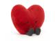 Peluche Amuseable Red Heart Large - L: 6 cm x l: 19 cm x h: 17 cm