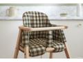 Coussin chaise haute growing green - GREEN CHECKS - Nobodinoz - GGCHAIRCUSHION-040