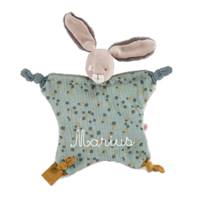 Doudou lapin sauge Trois petits lapins - Moulin Roty - 678015