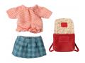 Vêtements et sac, Souris grande soeur - Rouge - H: 1,5 cm x L : 9 cm x l: 9 cm - Maileg - 17-3206-02