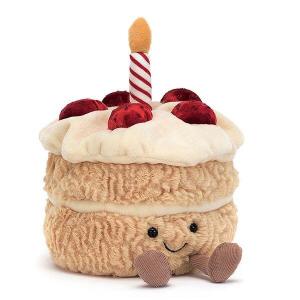 Amuseable Birthday Cake - L: 12 cm x l: 12 cm x h: 16 cm - Jellycat - A2BCN