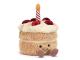 Peluche Amuseable Birthday Cake - L: 12 cm x l: 12 cm x h: 16 cm