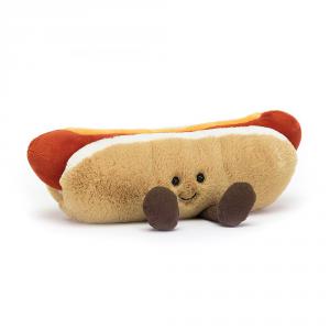 Amuseable Hot Dog - L: 7 cm x l: 25 cm x h: 11 cm - Jellycat - A6HDN