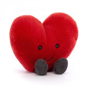 Amuseable Red Heart Small - L: 4 cm x l: 9 cm x h: 11 cm - Jellycat - A6RHN