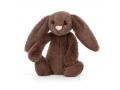 Peluche Bashful Fudge Bunny Small - L: 8 cm x l: 9 cm x h: 18 cm - Jellycat - BASS6FUDN