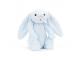 Peluche Bashful Blue Bunny Medium - L: 9 cm x l: 12 cm x h: 31 cm