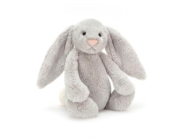 Bashful silver bunny large - l: 13 cm x l: 15 cm x h: 36 cm