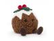 Peluche Amuseable Christmas Pudding - H : 17 cm x L : 13 cm