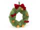 Amuseable Decorated Christmas Wreath  - H : 44 cm x L : 37 cm
