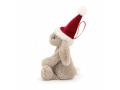 Peluche Bashful Christmas Bunny Decoration - H : 13 cm x L : 5 cm - Jellycat - BAS6CBOR