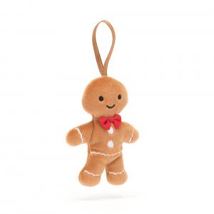 Peluche Festive Folly Gingerbread Fred - H : 10 cm x L : 4 cm - Jellycat - FFH6GM