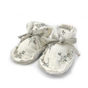 CHAUSSONS POLAIRES OLIVE BLOOM - Baby Shower - BOOFOBL