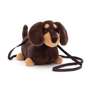 Otto Sausage Dog Bag - L: 22 cm x H: 16 cm - Jellycat - OT4BSD