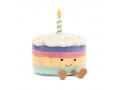 Peluche Amuseable Rainbow Birthday Cake H: 26 cm - Jellycat - A1RBC