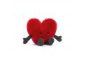 Peluche Amuseable Red Heart Little - L: 12 cm x H: 11 cm - Jellycat - A6REDH