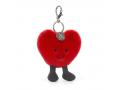 Porte-clé peluche Amuseable Heart - L: 9 cm x H: 13 cm - Jellycat - AH4BC