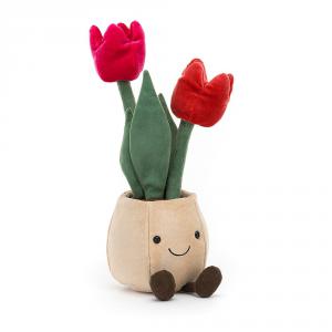 Amuseable Tulip Pot - L: 11 cm x H: 30 cm - Jellycat - A2TP